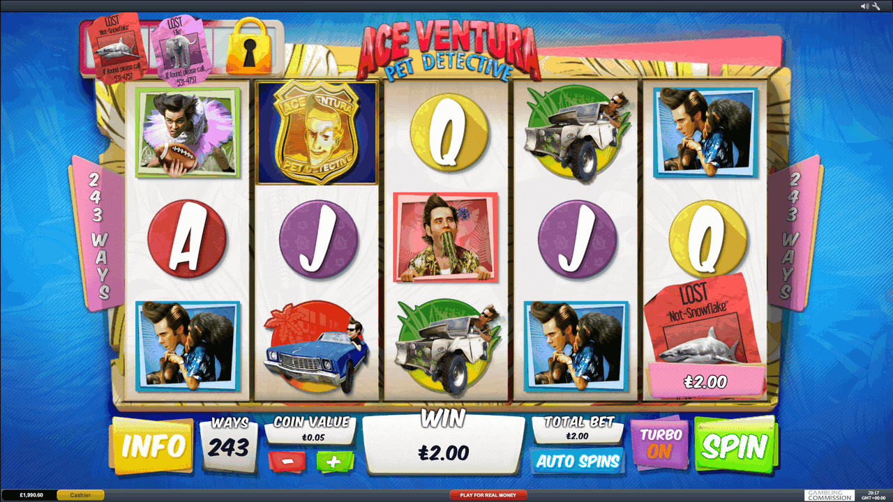 Ace Ventura Online Slot Machine